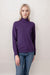 PURE CASHMERE TURTLE NECK WOMEN PURPLE