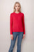 PURE CASHMERE CABLE CREW NECK WOMEN RED