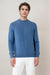 PURE CASHMERE MOCK NECK MEN BLUE